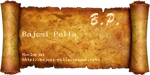 Bajcsi Polla névjegykártya